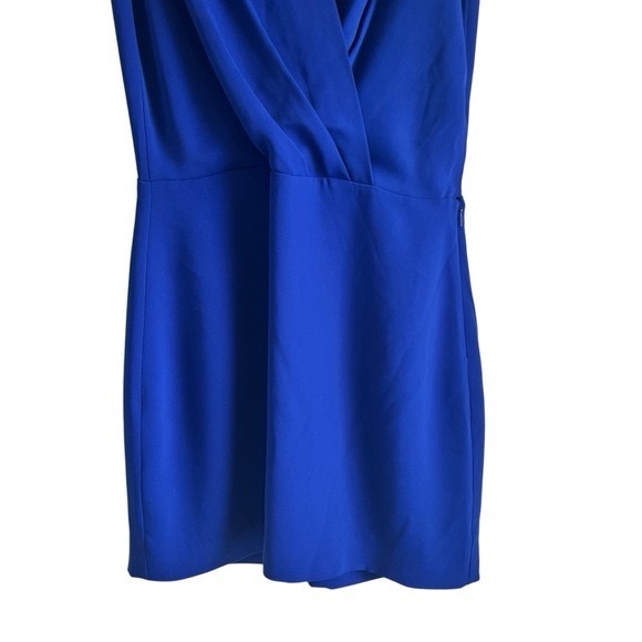 Babaton Phoenix sleeveless wrap mini dress royal blue size 4 excellent condition - Picture 3 of 12